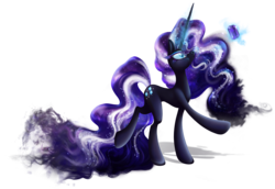 Size: 2648x1826 | Tagged: safe, artist:tenaflyviper, idw, nightmare rarity, pony, unicorn, g4, female, mare, simple background, solo, transparent background
