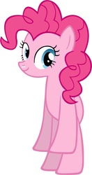 Size: 622x1181 | Tagged: safe, pinkie pie, earth pony, pony, g4, bipedal, female, simple background, solo, vector, white background