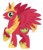 Size: 3000x3500 | Tagged: safe, artist:kitkattles, big macintosh, alicorn, pony, g4, bigmacicorn, male, princess big mac, race swap, simple background, solo, transparent background, vector