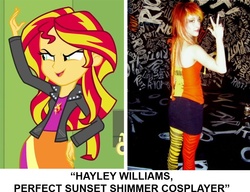 Size: 871x669 | Tagged: safe, sunset shimmer, equestria girls, g4, my little pony equestria girls, hayley williams, paramore