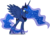 Size: 8700x6100 | Tagged: safe, artist:jordila-forge, princess luna, alicorn, pony, g4, absurd resolution, ethereal mane, female, mare, older, simple background, solo, spread wings, starry mane, transparent background, ultimate luna, vector, wings