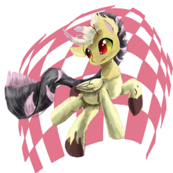 Size: 4013x4006 | Tagged: safe, artist:owlvortex, oc, oc only, unnamed oc, hybrid, absurd resolution, interspecies offspring, offspring, parent:discord, parent:fluttershy, parents:discoshy, solo