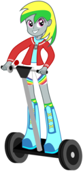 Size: 2936x6000 | Tagged: safe, artist:masem, oc, oc only, oc:wheely bopper, original species, equestria girls, g4, absurd resolution, eqg promo pose set, equestria girls-ified, horn, rainbow dash's boots, rainbow dash's socks, segway, simple background, solo, transparent background, vector