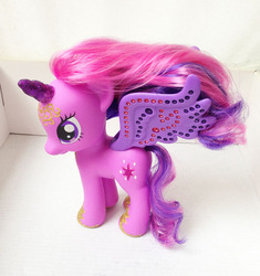 Size: 600x639 | Tagged: safe, twilight sparkle, alicorn, pony, g4, adult collectible, fashion style, female, glitter, irl, mare, not toy, photo, solo, taobao, twilight sparkle (alicorn)