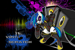 Size: 2670x1793 | Tagged: safe, artist:dankodeadzone, dj pon-3, vinyl scratch, g4