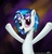 Size: 948x984 | Tagged: safe, artist:carguythemanly, dj pon-3, vinyl scratch, g4, blushing, female, portrait, solo