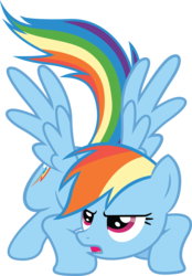 Size: 3129x4506 | Tagged: safe, artist:quanno3, rainbow dash, g4, female, high res, simple background, solo, transparent background, vector