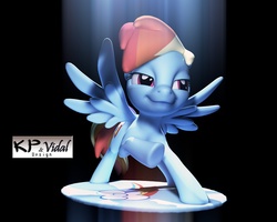 Size: 1280x1024 | Tagged: safe, artist:kp-shadowsquirrel, artist:vidalcris, rainbow dash, g4, female, sculpteo, shapeways, solo