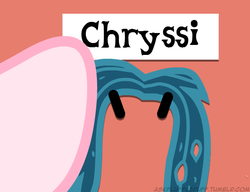 Size: 650x500 | Tagged: safe, artist:mixermike622, queen chrysalis, oc, oc:fluffle puff, tumblr:ask fluffle puff, g4