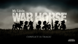 Size: 1920x1080 | Tagged: safe, comic:warhorse, band of brothers, conflict, fight, silhouette, war, world war ii