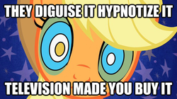 Size: 625x351 | Tagged: safe, applejack, g4, female, hypnosis, lyrics, meme, solo, song reference, system of a down