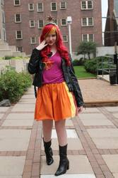 Size: 640x960 | Tagged: safe, sunset shimmer, human, equestria girls, g4, cosplay, irl, irl human, photo, solo
