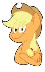 Size: 1300x2060 | Tagged: safe, artist:irontwistfim, applejack, g4, female, hand, simple background, solo, suddenly hands