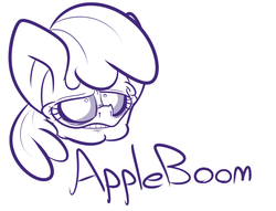 Size: 877x669 | Tagged: safe, artist:extradan, apple bloom, g4, female, solo