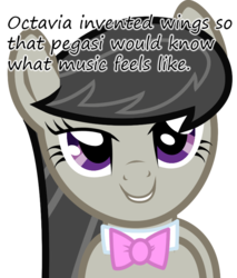 Size: 663x780 | Tagged: safe, octavia melody, pegasus, pony, g4, female, glorious cello princess, insane pony thread, inventor, music, smiling, solo, tumblr, wings