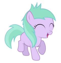 Size: 1400x1446 | Tagged: safe, artist:skarloeythegreat, aura (g4), earth pony, pony, g4, the mysterious mare do well, ^^, eyes closed, female, filly, simple background, solo, transparent background, vector