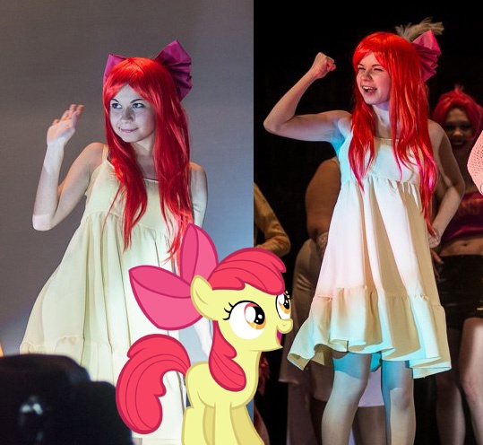 369325 safe apple bloom human g4 cosplay irl irl human