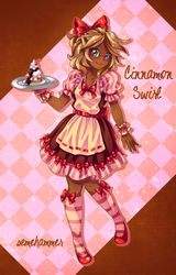 Size: 1572x2455 | Tagged: safe, artist:semehammer, oc, oc only, oc:cinnamon swirl, human, clothes, glasses, humanized, humanized oc, ice cream, socks, solo, striped socks