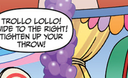 Size: 354x215 | Tagged: safe, idw, official comic, trollo lollo, g4, micro-series #5, my little pony micro-series, spoiler:comic, cropped, no pony, speech bubble, trololol