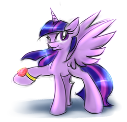 Size: 1000x960 | Tagged: safe, artist:kairaanix, twilight sparkle, alicorn, pony, g4, female, mare, ring, solo, twilight sparkle (alicorn)