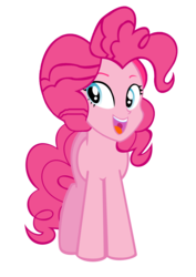 Size: 1312x1854 | Tagged: safe, artist:php50, pinkie pie, hybrid, original species, human head pony, equestria girls, g4, face swap, female, simple background, solo, transparent background, vector, what has magic done, what has science done