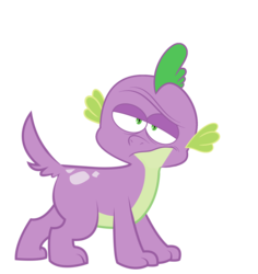Size: 1701x1803 | Tagged: safe, artist:php50, spike, spike the regular dog, dog, .mov, equestria girls, g4, abomination, face swap, male, simple background, solo, spike the dog, transparent background, vector, what has science done