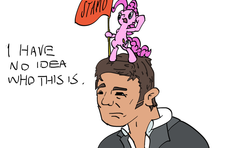 Size: 1272x752 | Tagged: safe, artist:onsaud, pinkie pie, human, g4, john stamos