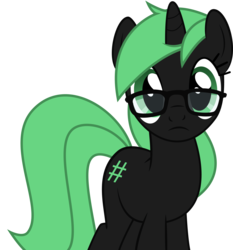 Size: 10074x10800 | Tagged: safe, artist:zee66, pony, g4, absurd resolution, glasses, linux, ponified, simple background, solo, terminal, transparent background, vector
