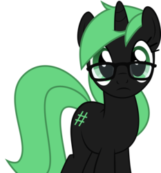 Size: 10074x10800 | Tagged: safe, artist:zee66, pony, g4, absurd resolution, glasses, linux, ponified, simple background, solo, terminal, transparent background, vector, x0000 milestone