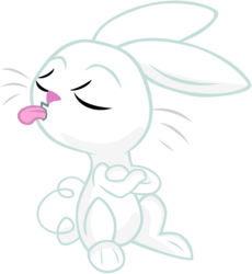 Size: 3000x3263 | Tagged: safe, artist:kp-shadowsquirrel, artist:scourge707, angel bunny, rabbit, g4, angel is a bunny bastard, animal, male, raspberry, simple background, solo, transparent background, vector