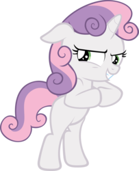 Size: 2616x3224 | Tagged: safe, artist:jerick, sweetie belle, pony, g4, bipedal, female, simple background, solo, transparent background, vector