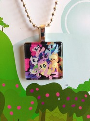 Size: 1280x1707 | Tagged: safe, applejack, fluttershy, pinkie pie, rainbow dash, rarity, twilight sparkle, g4, necklace, photo