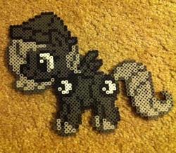 Size: 540x471 | Tagged: safe, artist:prettypixelations, princess luna, g4, cute, female, filly, perler beads, photo, solo, woona