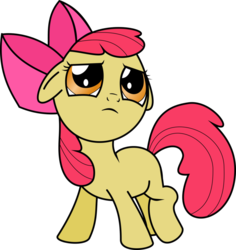 Size: 869x920 | Tagged: safe, artist:knoeki, apple bloom, g4, female, simple background, solo, transparent background, vector