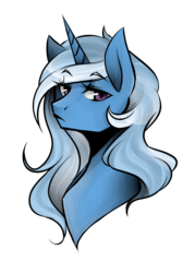 Size: 1000x1400 | Tagged: safe, artist:mscootaloo, trixie, pony, unicorn, g4, bust, female, mare, solo