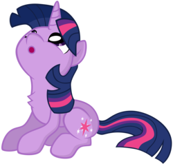 Size: 3000x2855 | Tagged: safe, artist:kp-shadowsquirrel, artist:scourge707, twilight sparkle, g4, chest fluff, female, looking up, simple background, solo, transparent background, vector
