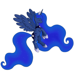 Size: 3000x3000 | Tagged: safe, artist:hawk9mm, princess luna, g4, eyes closed, female, simple background, solo