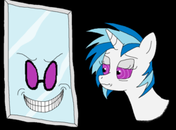 Size: 1139x845 | Tagged: safe, artist:megahuddle, dj pon-3, vinyl scratch, g4, hypnosis