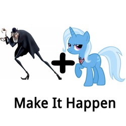 Size: 5000x5000 | Tagged: safe, trixie, g4, absurd resolution, alicorn amulet, exploitable meme, make it happen, meet the robinsons, meme, meta, michael yagoobian