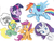 Size: 1662x1270 | Tagged: safe, artist:danmakuman, rarity, scootaloo, twilight sparkle, oc, earth pony, pegasus, pony, unicorn, g4, sketch