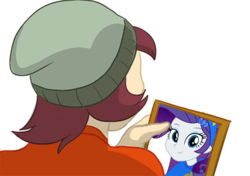 Size: 500x351 | Tagged: safe, normal norman, rarity, equestria girls, g4, 4chan, background human, normity
