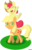 Size: 966x1530 | Tagged: safe, artist:yoskue, apple bloom, applejack, g4, simple background, transparent background