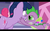 Size: 640x400 | Tagged: safe, screencap, pinkie pie, spike, twilight sparkle, g4, green isn't your color, my little pony: friendship is magic, animation error, ei, pincushion spike