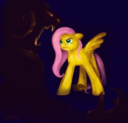 Size: 990x960 | Tagged: safe, artist:northernlightsmlp, fluttershy, rabbit, g4, female, solo