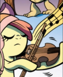 Size: 236x290 | Tagged: safe, idw, official comic, apple bloom, sass squash, g4, micro-series #6, my little pony micro-series, spoiler:comic, fiddle