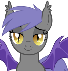 Size: 4500x4725 | Tagged: safe, artist:equestria-prevails, artist:zee66, oc, oc only, oc:midnight blossom, bat pony, pony, g4, absurd resolution, bedroom eyes, simple background, solo, transparent background, vector