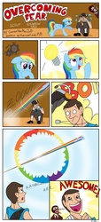 Size: 830x1815 | Tagged: safe, artist:gonzahermeg, rainbow dash, human, g4, comic, crossover, crying, rainbows make me cry, scout (tf2), spy, spy (tf2), team fortress 2