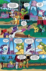 Size: 1040x1600 | Tagged: safe, artist:andy price, idw, official comic, rarity, g4, micro-series #3, my little pony micro-series, spoiler:comic, spanish, translation