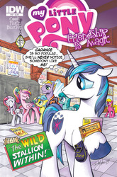 Size: 988x1500 | Tagged: safe, artist:andypriceart, buck withers, cherry berry, diamond rose, lemony gem, princess cadance, shining armor, spring melody, sprinkle medley, g4, idw, andy you magnificent bastard, comic cover, cover, dice bag, dungeons and dragons, ogres and oubliettes, school, tabletop game