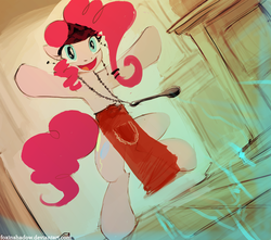 Size: 1403x1243 | Tagged: safe, artist:foxinshadow, pinkie pie, earth pony, pony, g4, bipedal, female, gypsy pie, mare, solo